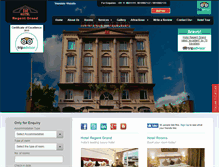 Tablet Screenshot of hotelregentgrand.com
